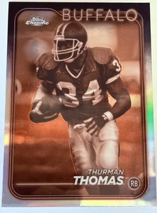 2024 Topps Chrome THURMAN THOMAS Prism Refractor no.9 - Picture 1 of 2