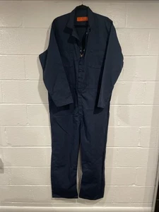 NWOT Coveralls Red Kap Brand -Size 48 Regular Long Sleeves Dark Blue New No Tags - Picture 1 of 8
