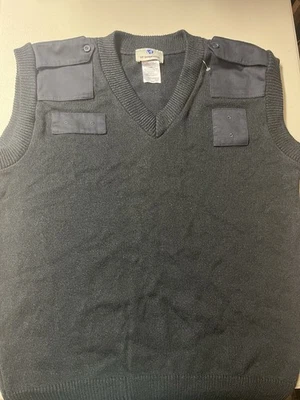 VF Imagewear Blue Security Uniform Tactical V-Neck Sleeveless Vest NEW Medium - Image 1 of 4