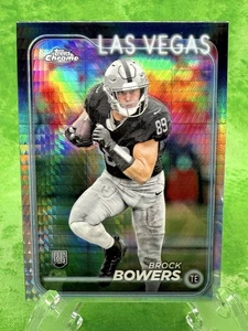 Brock Bowers RC - Prism - 2024 Topps Chrome Football #207 Las Vegas Raiders - Bild 1 von 11
