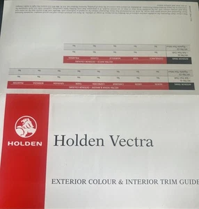 Holden Vectra Außenfarbe & Verkleidung Auto Verkaufsinfo Broschüre Australien 1999 - Bild 1 von 2
