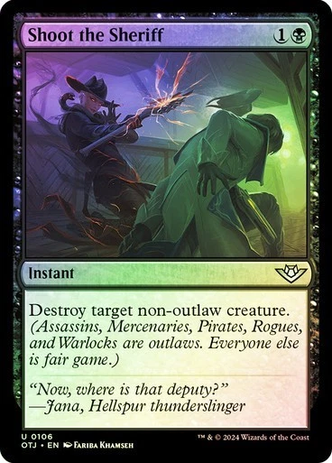 MTG - Shoot the Sheriff - Foil - OTJ - Magic the Gathering - Image 1 of 1