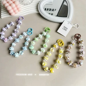 Transparent Bag Pendant Keychain Colorful Phone Lanyard New Phone Charm Rope - Photo 1 sur 14
