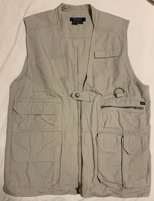 5.11 Tactical Series Men's Light Khaki Utility Vest Size M 80001 Never Worn - Image 1 of 4