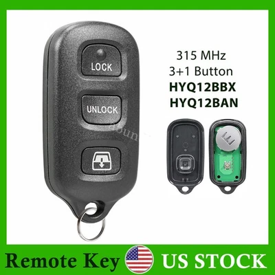 For 2004 2005 2006 2007 2008 2009 Toyota Sequoia Remote Key Fob Entry HYQ12BBX - Image 1 of 4