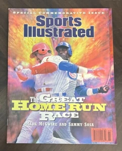 VINTAGE 1998 SPORTS ILLUSTRATED BASEBALL MARK MCGWIRE SAMMY SOSA NO LABEL - Picture 1 of 4