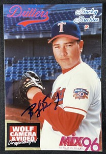 Bucky Buckles Tulsa Drillers Oklahoma Sooners Baseball Signed 4x6 Photo 1994 CWS