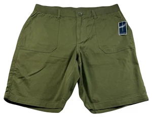 Karen Scott Shorts Womens Size 12 Green Pockets Stretch New - Picture 1 of 8