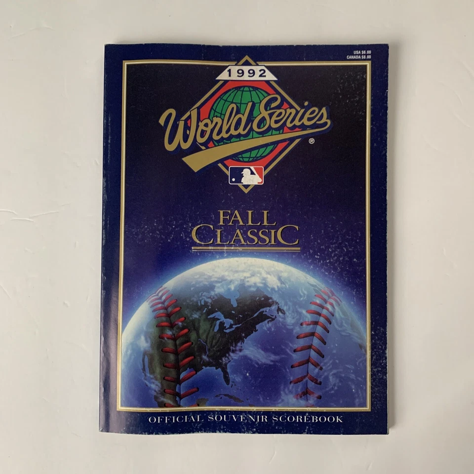 1992 World Series Scorebook Program Toronto Blue Jays v Atlanta Braves Unscored - Image 1 of 4