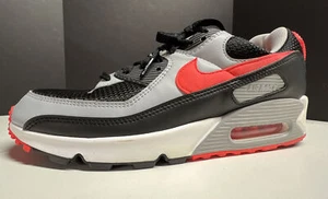 Nike Air Max 90 Black Radiant Red Infrared CZ4222-001 Size 11 - Picture 1 of 8