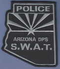 ARIZONA DEPARTMENT OF PUBLIC SAFETY SWAT TEAM SHOULDER PATCH BLACK