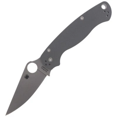 Spyderco Para Military 2 G-10 Dark Gray Maxamet Plain (C81GPDGY2) - Image 1 of 4