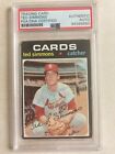 Psa Authentic Autograph Trading Card 1971 Topps Ted Simmons Rookie