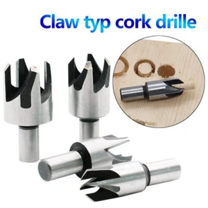 Juego de 4 piezas de cortador de orificios para tapones de madera herramientas de corte brocas para carpintería - Imagen 1 de 11