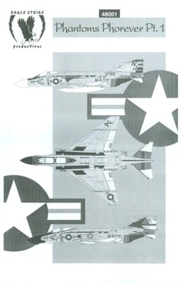 EAGLE STRIKE PRODUCTIONS 48001 - PHANTOMS PHOREVER Pt. 1 - 1/48 DECAL - Immagine 1 di 4