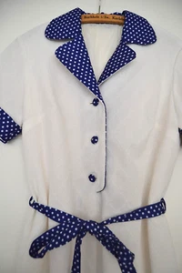 Wunderschönes Kleid DDR um 1965/70 Strukturstoff Maße im Text - Bild 1 von 4