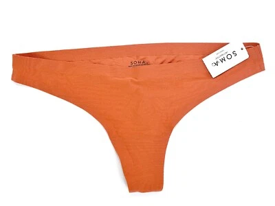 Soma Intimates Enbliss Soft Stretch Thong ~Hot Sauce~ Size: M [New With Tags] - Image 1 of 3