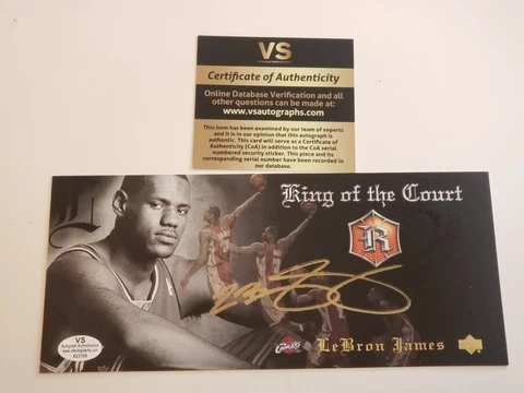RARE 2004 UD King of the Court ROOKIE Lebron James Autograph Cover