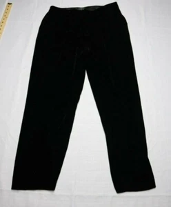 Lafayette 148 New York Samt Seidenmischung Hose Damen 6 Schwarz Samthosen - Bild 1 von 10