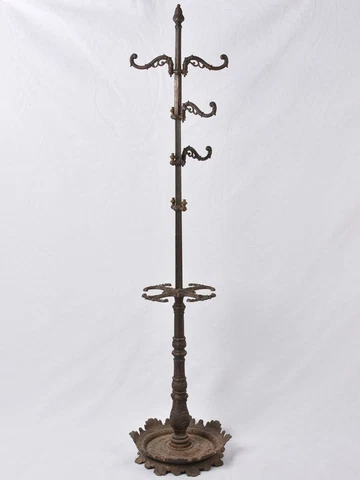 Antique coat and umbrella stand - cast iron 67¼" Cover