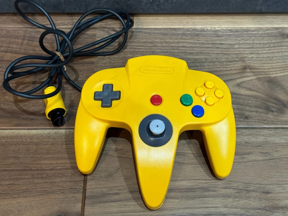 Nintendo 64 Controller N64 Official Tight Stick Orange Gray Black Red Pikachu - Image 1 of 1