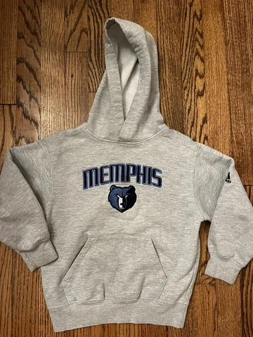 ADIDAS Memphis Grizzlies Hoodie Hooded Sweatshirt Youth Toddler Size Medium 5/6 Cover