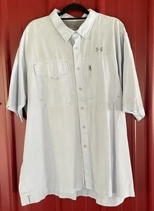 Under Armour Shirt All Season Gear Motivator Coach Fishing Vented Button Up 3XL - Picture 1 of 9