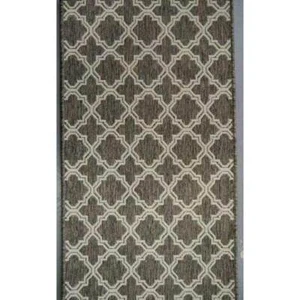 Hall Runner Carpet 66cm Rubber Backed Seaspray Brown Silver Hallway Runner Morro - Picture 1 of 2