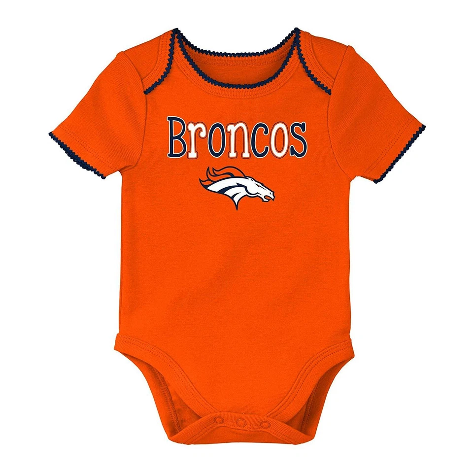 Denver Broncos Niñas Infantil Una Pieza Body Creeper - Naranja Foto 1 de 1