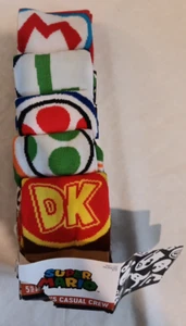 Super Mario 5 Stück Crew Socken Konvolut. Größe 8-12. Unisex - Bild 1 von 2