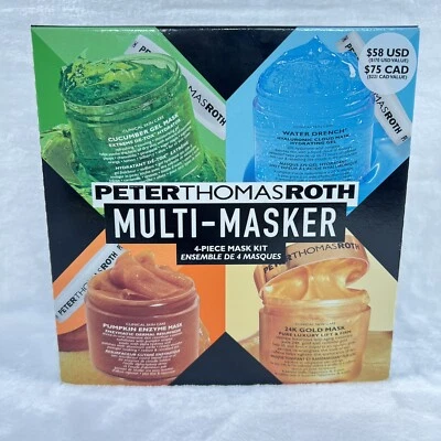 PETER THOMAS ROTH Multi-Masker 4Pc Kit Cucumber-24K Gold-Pumpkin-Water Drench - Image 1 of 4