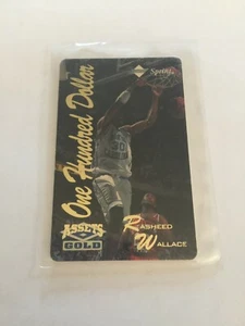 Rasheed Wallace - Assets 100 Dollar Sprint Gold Card - Picture 1 of 2
