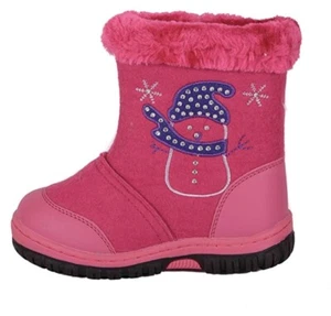 Girl's ‘Chipollino' Pink Wool Shearling Snow Boot Valenki Sz 12 US / 30 EU NWOB - Picture 1 of 12