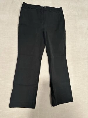 Pantalones para mujer modernos clásicos Cambio pierna recta negro estilo 030300 talla 8 Foto 1 de 4