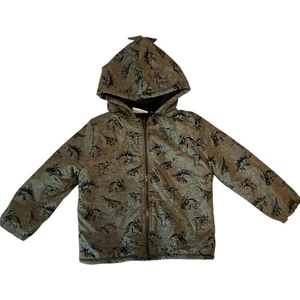 Mick Mack Kids' Dinosaur Full Zip Fleece Lined Jacket Sz 3T - Picture 1 of 4