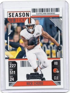 2024 Panini Contenders Nick Chubb #23 Cleveland Browns - Picture 1 of 2