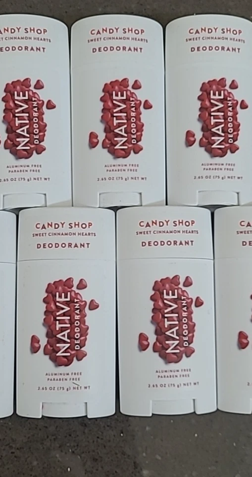 Native CANDY SHOP Deodorant SWEET CINNAMON HEARTS 2.65oz