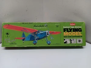 GUILLOWS #701 - FAIRCHILD 24 BUILD BY NUMBER BALSA FLYING MODEL KIT - NIB - Bild 1 von 23