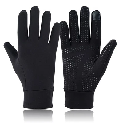 Guantes de invierno cálidos térmicos para correr ciclismo caminar informales para hombre elásticos interiores Reino Unido Foto 1 de 4