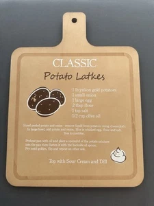 "Tabla de cortar recetas Hollis Bryn Potato Latke 16""x12""" - Imagen 1 de 2