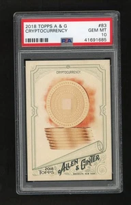 2018 Topps Allen & Ginter CRYPTOCURRENCY #83 Bitcoin Trading Card PSA 10 - Picture 1 of 2