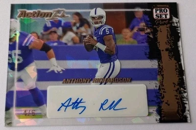 Anthony Richardson 2023 Pro Set Pure Action Ink Bronze Crystal Auto 4/6 Colts 👀 - Image 1 of 4