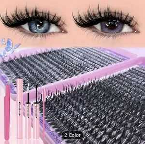 400DIY Eyelash Extension Set Single Eyelash Tuft, 9-18mmMix 30D 40D - Picture 1 of 5