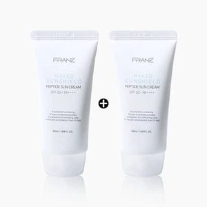 FRANZ Naked Sunshield Peptide Sun Cream x2 SPF50 PA++++ Moisturizer Sonnenschutz - Bild 1 von 2