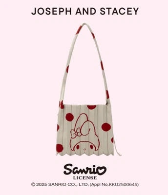 Bolso Bandolera Sanrio × Joseph & Stacy's Collab Lucky Pleats Tejido - Punto Medio Foto 1 de 4