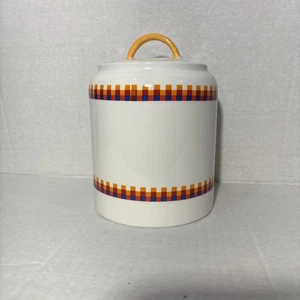 Small Fall Autumn Ceramic Canister With Lid Italian Kitchen Ashland New - Picture 1 of 4