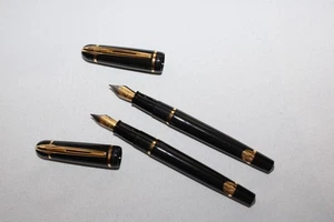 2 Waterman Phileas Black & Gold Fountain Pen - Medium Nib (M) - Picture 1 of 22