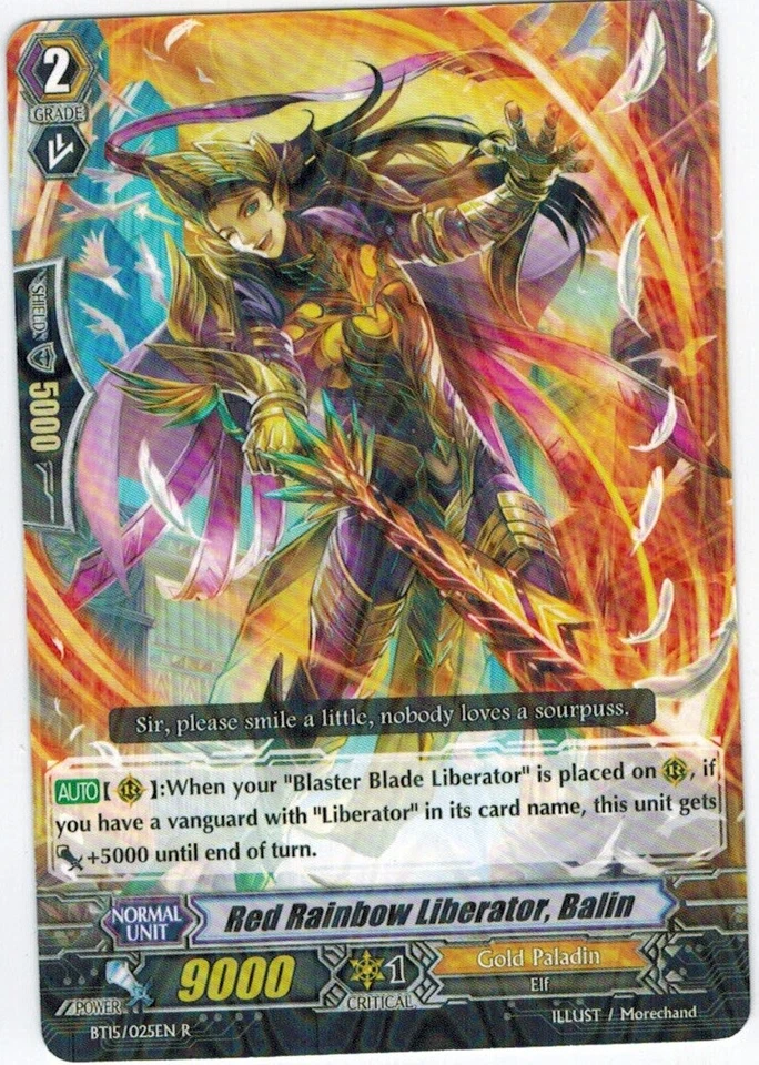 4 x Red Rainbow Liberator, Balin - BT15/025EN - R Near Mint / Mint, English - Image 1 of 1