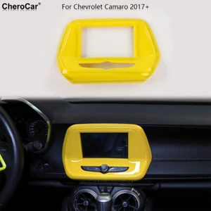 7Inch GPS Navigation Panel Decor Cover Trim For Chevrolet Camaro 2017-24 Yellow - Bild 1 von 9