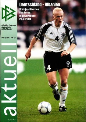 DFB AKTUELL Länderspiel 24.03.2001 Deutschland - Albanien in Leverkusen, WM-Qualifikation